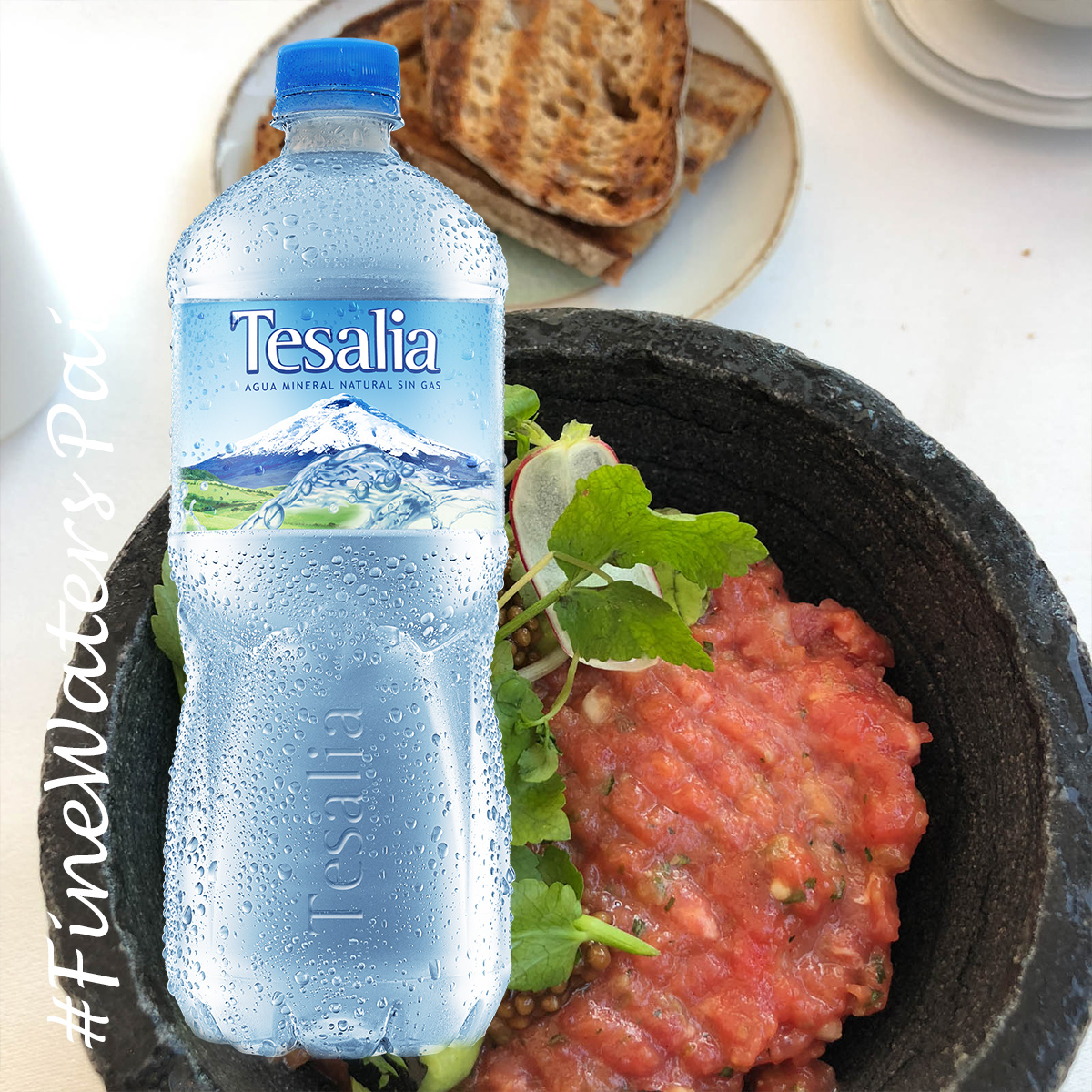 Agua Sin Gas Tesalia 625 Ml Botella